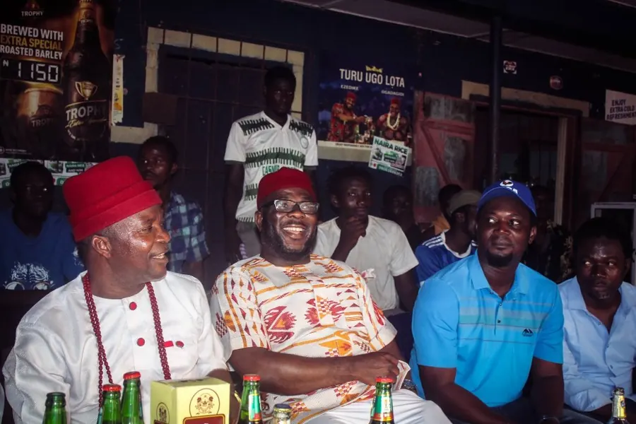 Dr. Nwankwor with supporters at a ward engagement